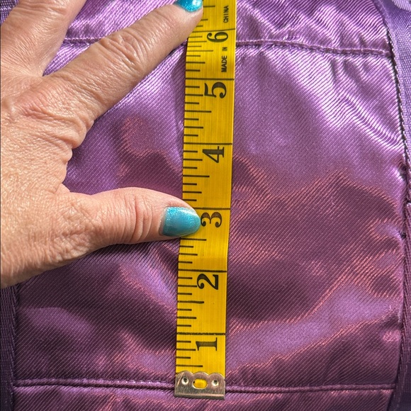 Vintage Y2K Metallic Purple PINK Victoria's Secret Duffle/Carry-on Bag - Picture 10 of 10
